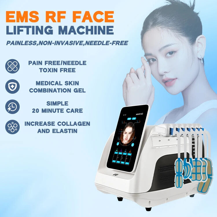 Facial Skin Tightening Magnetic RF PE Face Lifting Muscle Tightening EMS Machine - huanshibeauty