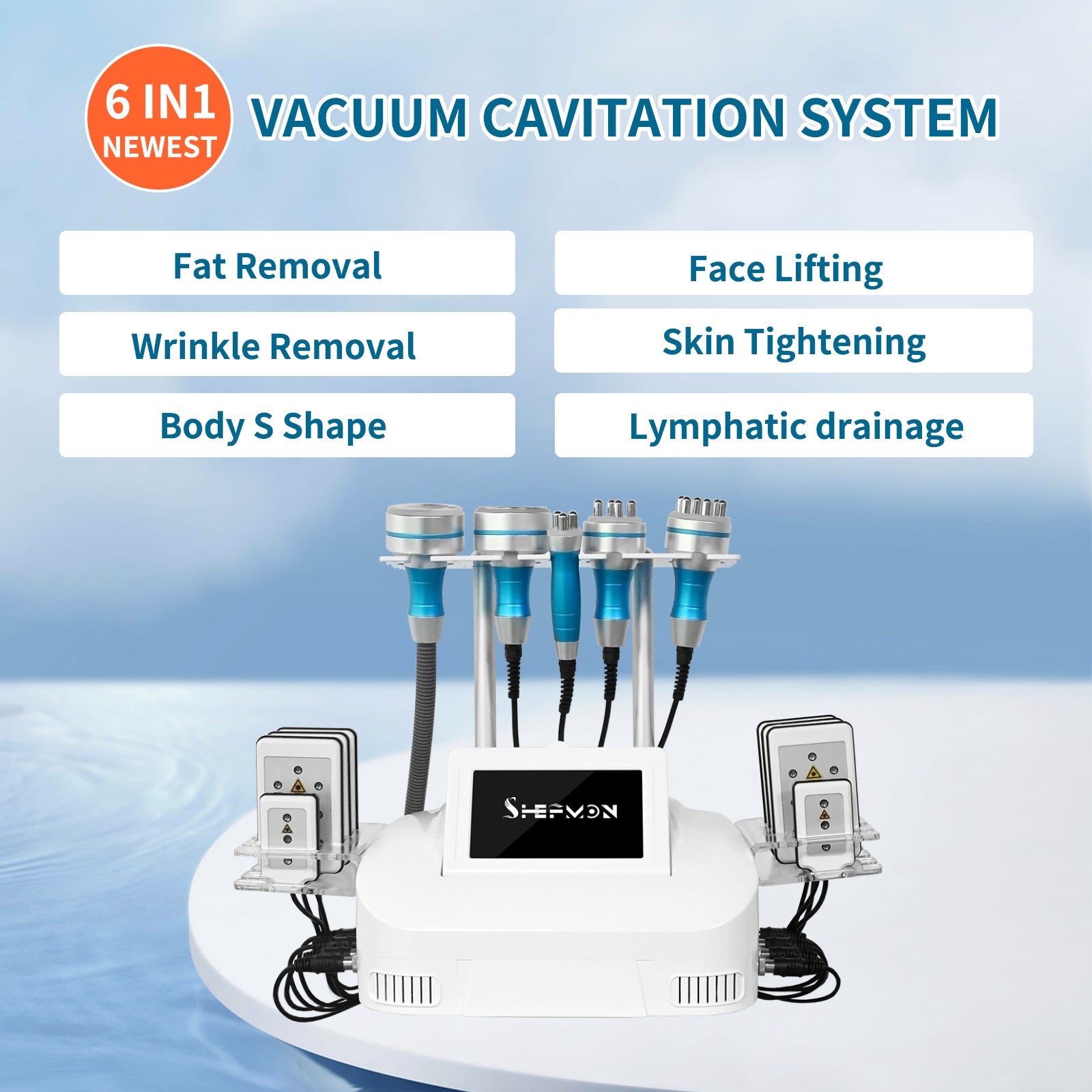 40K Cavitation Radio Frequency RF Body Slimming Machine Fat Reduce Face Lift - huanshibeauty