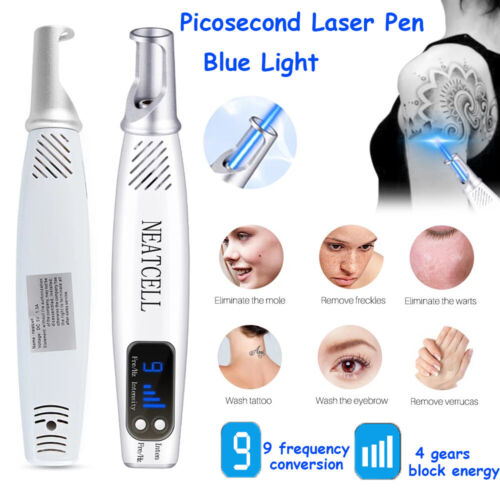 Picosecond Laser Pen Blue Light Scar Spot Freckle Mole Tattoo Pigment Removal - huanshibeauty