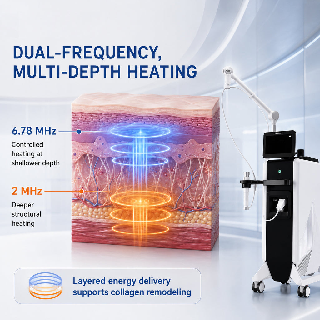 Dual Frequency RF Machine XERF Technology Monopolar RF Skin Tightening Body Contouring