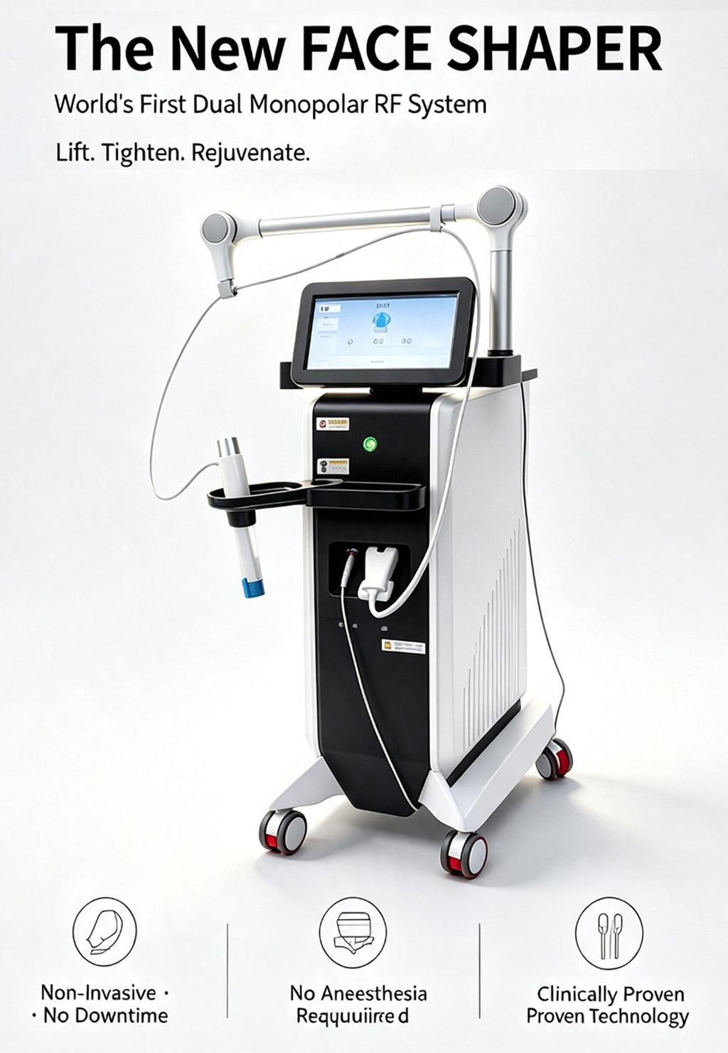 Dual Frequency RF Machine XERF Technology Monopolar RF Skin Tightening Body Contouring