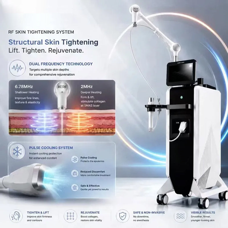 Dual Frequency RF Machine XERF Technology Monopolar RF Skin Tightening Body Contouring