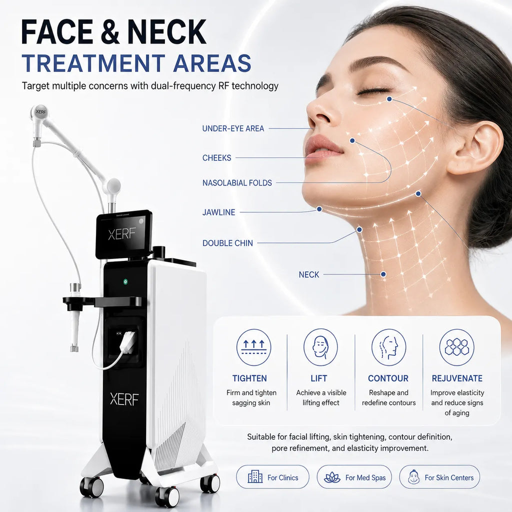 Dual Frequency RF Machine XERF Technology Monopolar RF Skin Tightening Body Contouring