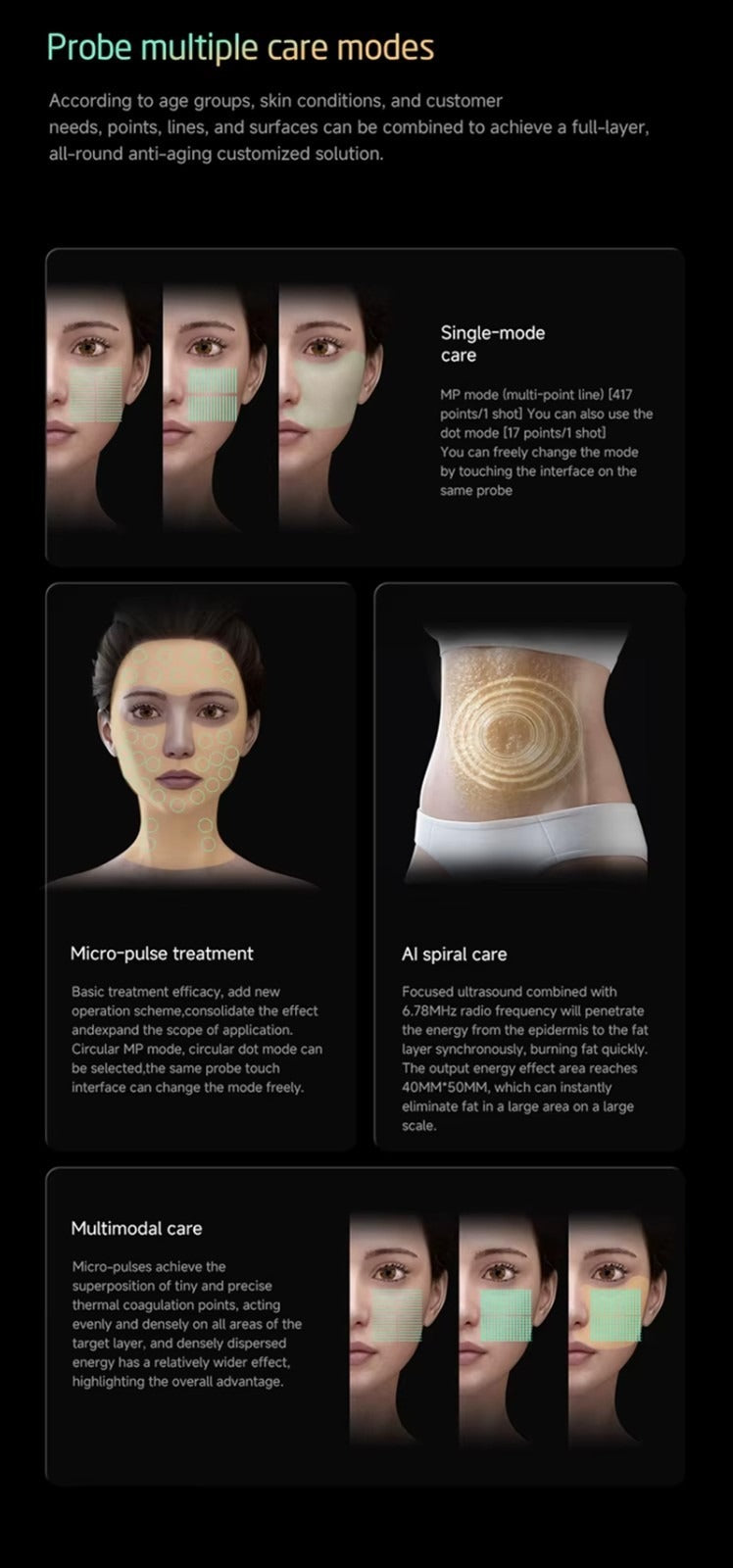 25D 360° Max HIFU Machine Multi-Depth Facial & Body Skin Tightening Device