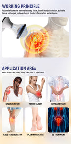 Professional Focused Shockwave Therapy Machine 8 Heads | Physical Therapy Massage Device