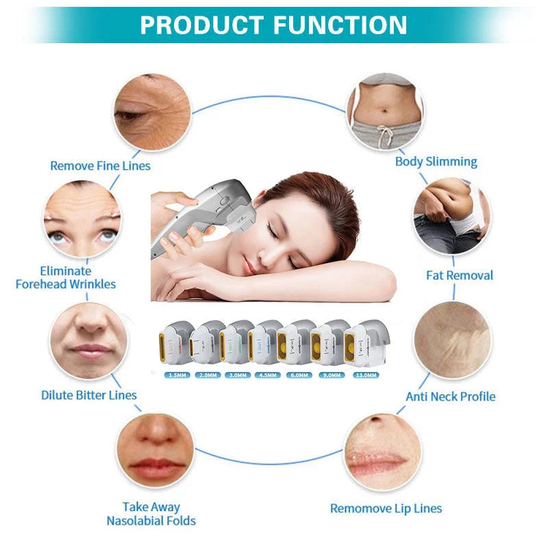 Ultrasound 7D HIFU Machine Facial Tightening Skin Lifting Body Slimming Wrinkle Removal