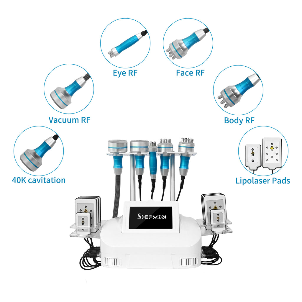6-in-1 Body Slimming Cavitation Body Shaping 40K RF Laser Lipolysis Machine