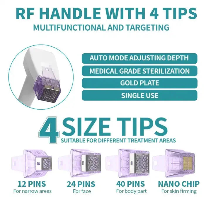 Newest M8 RF Microneedle Machine Skin Tightening Wrinkle Removal Face Lift Body Stretch Mark Removal