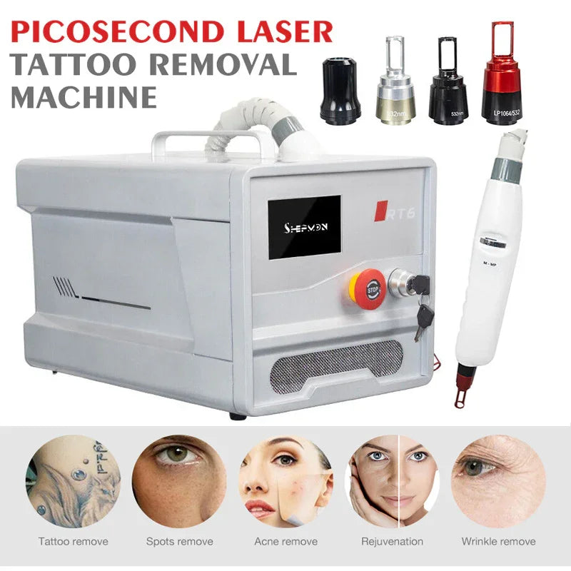Carbon Peel Picosecond Laser Tattoo Removal Machine Freckle Pigment Removal Skin Rejuvenation