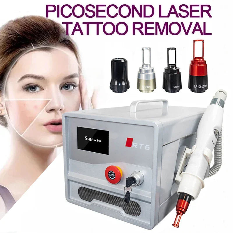 Carbon Peel Picosecond Laser Tattoo Removal Machine Freckle Pigment Removal Skin Rejuvenation