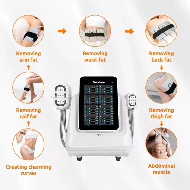 3 In 1 Body Sculpting RF+ EMS + Lipo Laser Red Light Weight Loss SKin Lifting Machine