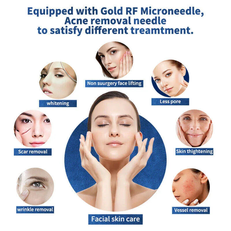 Newest M8 RF Microneedle Machine Skin Tightening Wrinkle Removal Face Lift Body Stretch Mark Removal