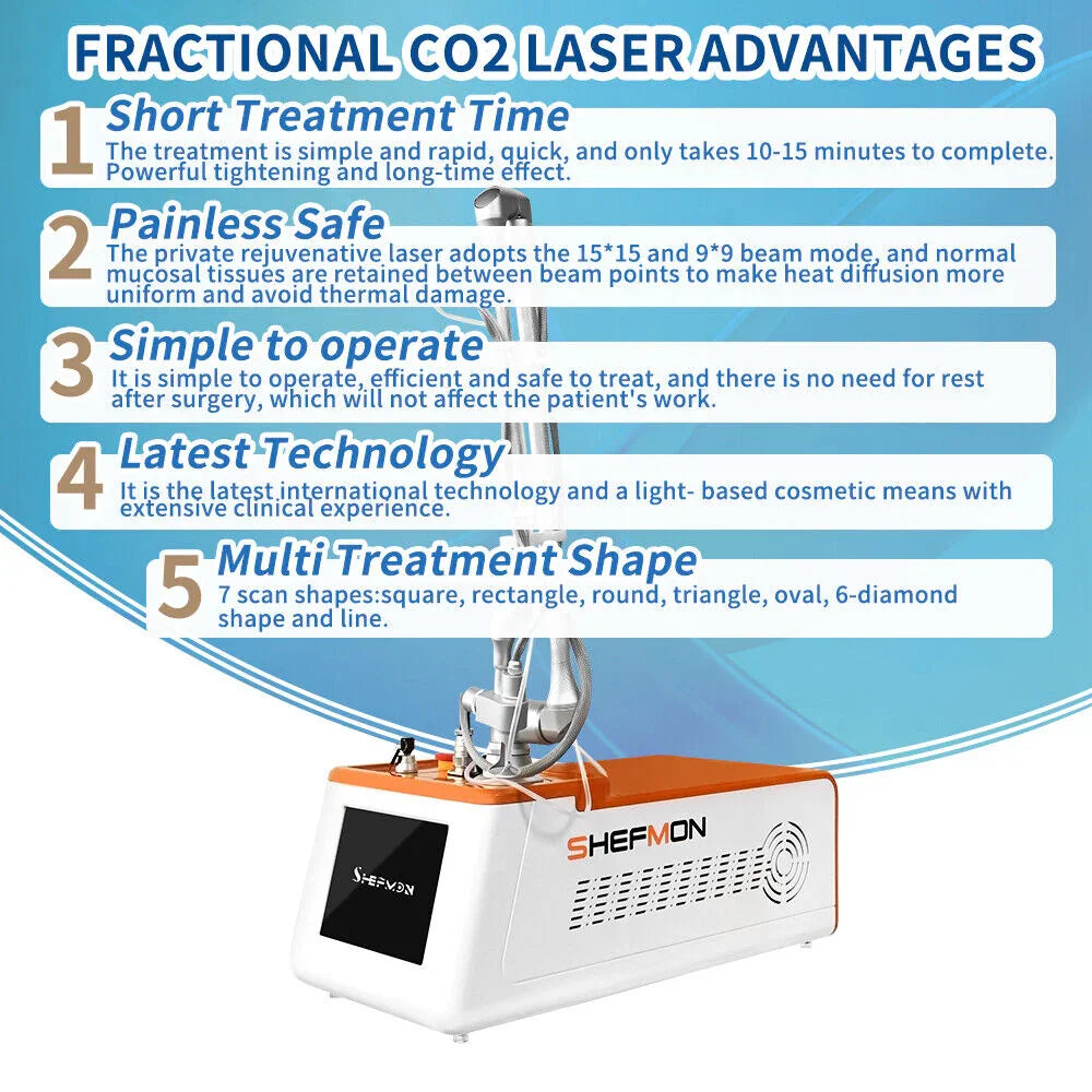 Fractional CO2 Laser Machine Vaginal Tightening Scar Removal Stetch Mark Remover Wrinkle Treatment Skin Resurfacing Equipment Secondary image