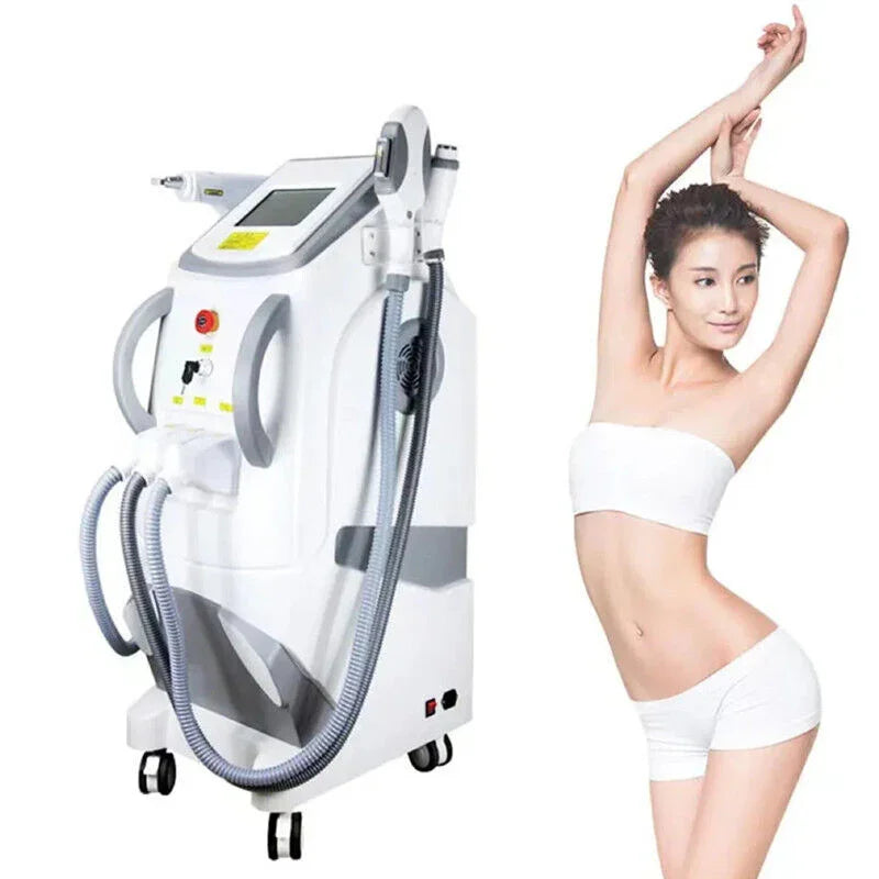 3 In 1 OPT/IPL Laser Hair Removal Tattoo Removal RF Skin Rejuvenation Whitening Machine