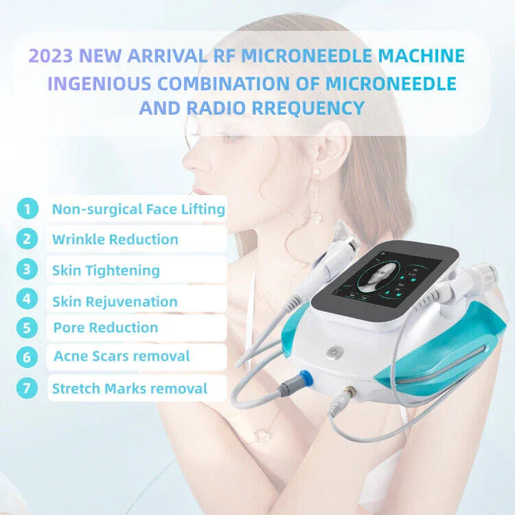 RF Fractional Microneedle Skin Tightening Wrinkle Removal Rejuvenation Machine Secondary image
