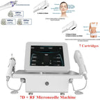 2 In 1 Hifu 7D RF Fractional Microneedle Skin Tightening Anti Wrinkle Stretch Marks Removal Machine