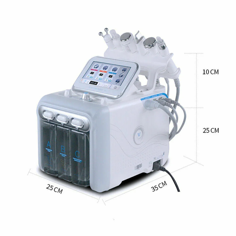 6 In 1 Hydra Machine Facial Water Dermabrasion Deep Cleansing Face Hydro Spa Skin
