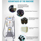 3 In 1 OPT/IPL Laser Hair Removal Tattoo Removal RF Skin Rejuvenation Whitening Machine