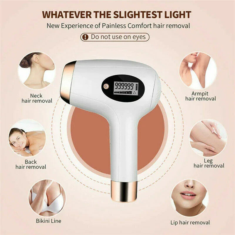 Handheld IPL Hair Removal Laser Machine Permanent Body Epilator Painless Device