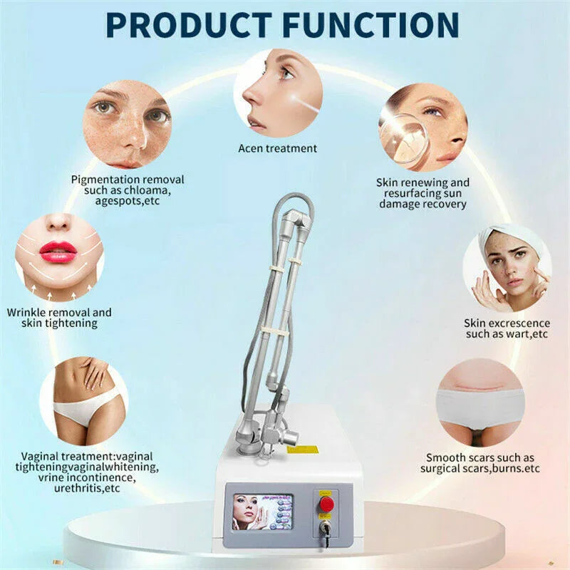 Professional Fractional CO2 Laser Machine 10600nm Skin Resurfacing Mole Removal Tightening Vaginal Stretch Mark Acne Scar Treatment Equipment Secondary image