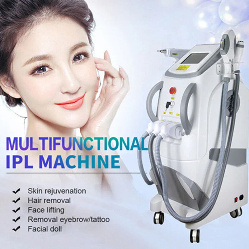 3 In 1 OPT/IPL Laser Hair Removal Tattoo Removal RF Skin Rejuvenation Whitening Machine