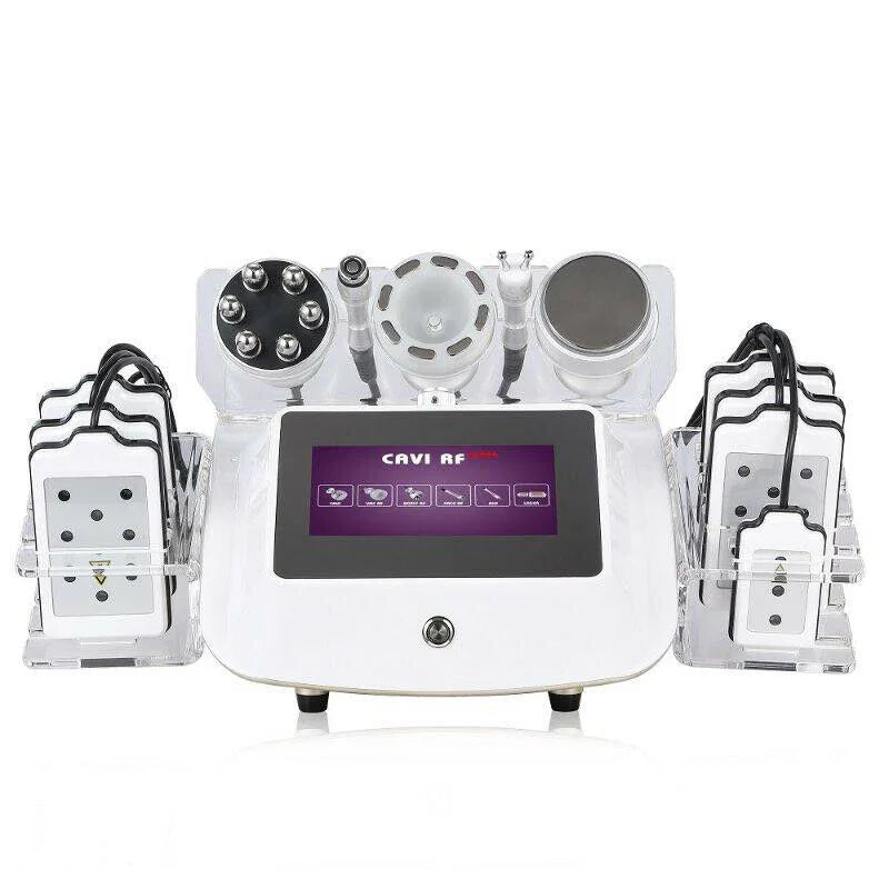 6 In 1 40K Cavitation Lipo Laser Facial RF Loss Weight Body Slimming Skin Lifting Machine