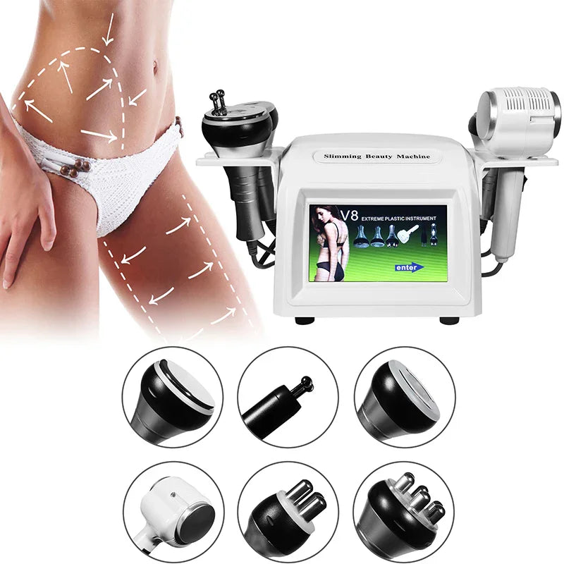 6 In 1 Cavitation Vacuum RF Radio Frequency Ultrasonic Body Slimming Cellulite Reduce Machine