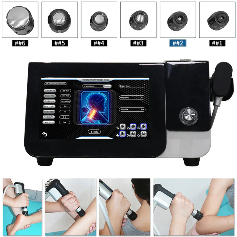 Pneumatic Shockwave Therapy Machine 10 Bar Radial Shockwave Pain Relief Body Massager Main image