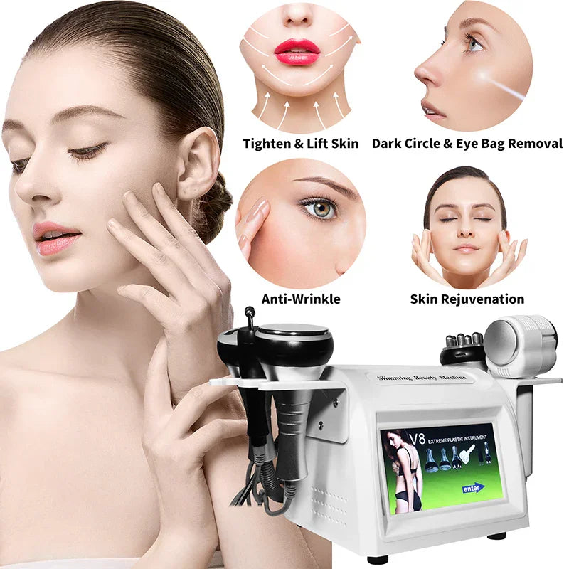 6 In 1 Cavitation Vacuum RF Radio Frequency Ultrasonic Body Slimming Cellulite Reduce Machine
