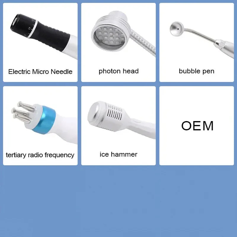 14 In 1 Facial Hydro Dermabrasion Diamond Aqua Peeling Oxygen Jet Spa Skin Rejuvenation Machine