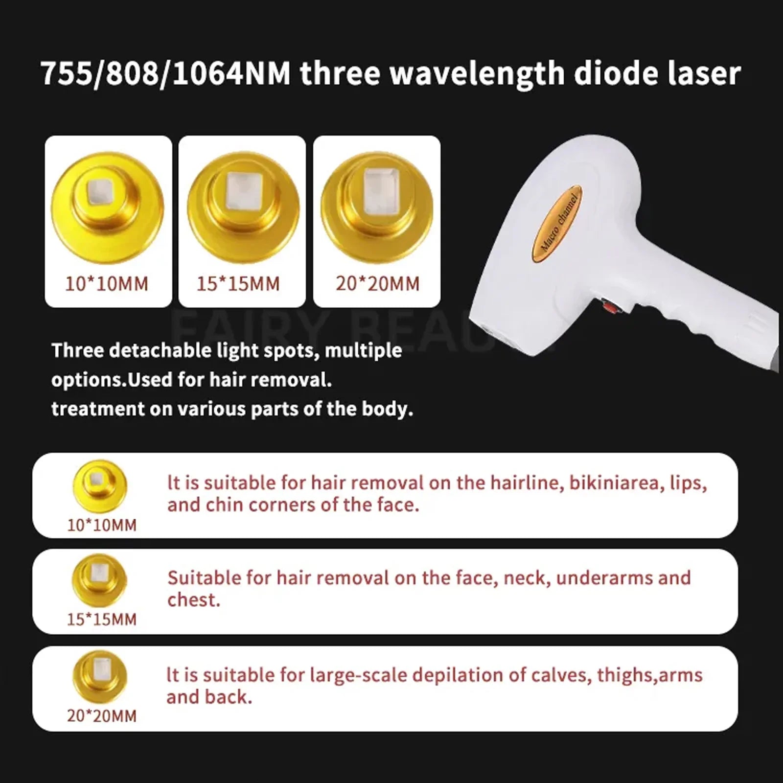 Painless Diode Laser Hair Removal 808/755/1064nm Machine Skin Rejuvenation Summer Beauty