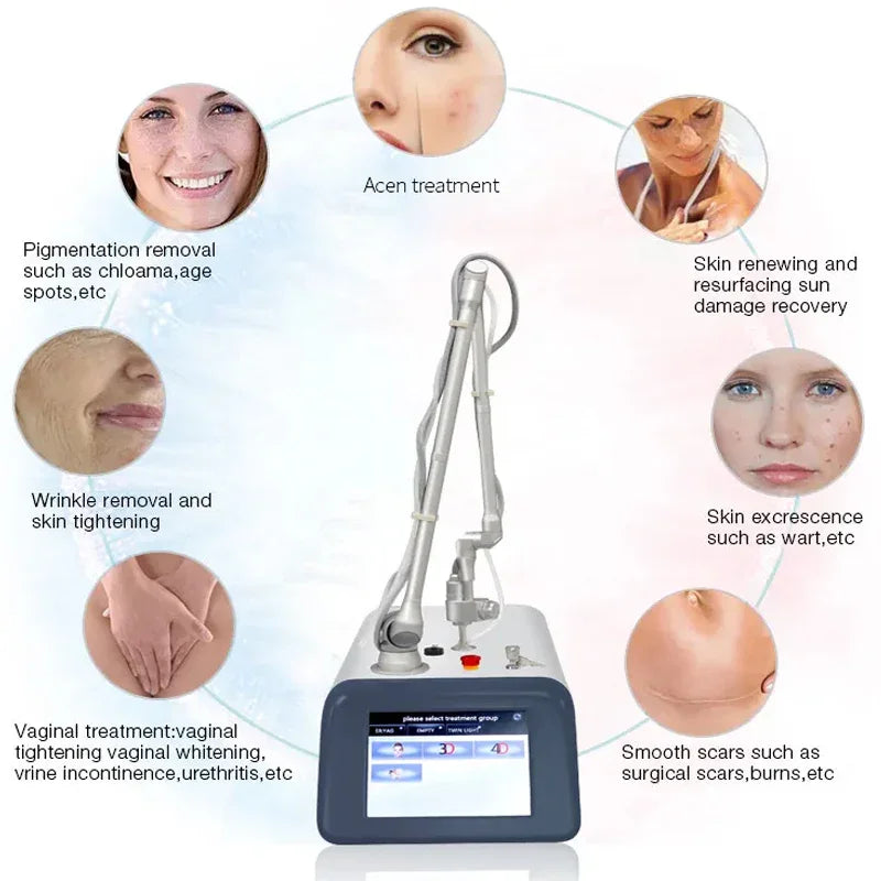 CO2 Fractional Laser Machine Skin Rejuvenation Acne Treatment Stretch Marks Scar Removal Device