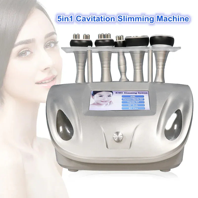 5 in 1 Ultrasonic Vacuum Cavitation System Body Slimming Shaping RF Skin Lifting Tightening Machine Main image