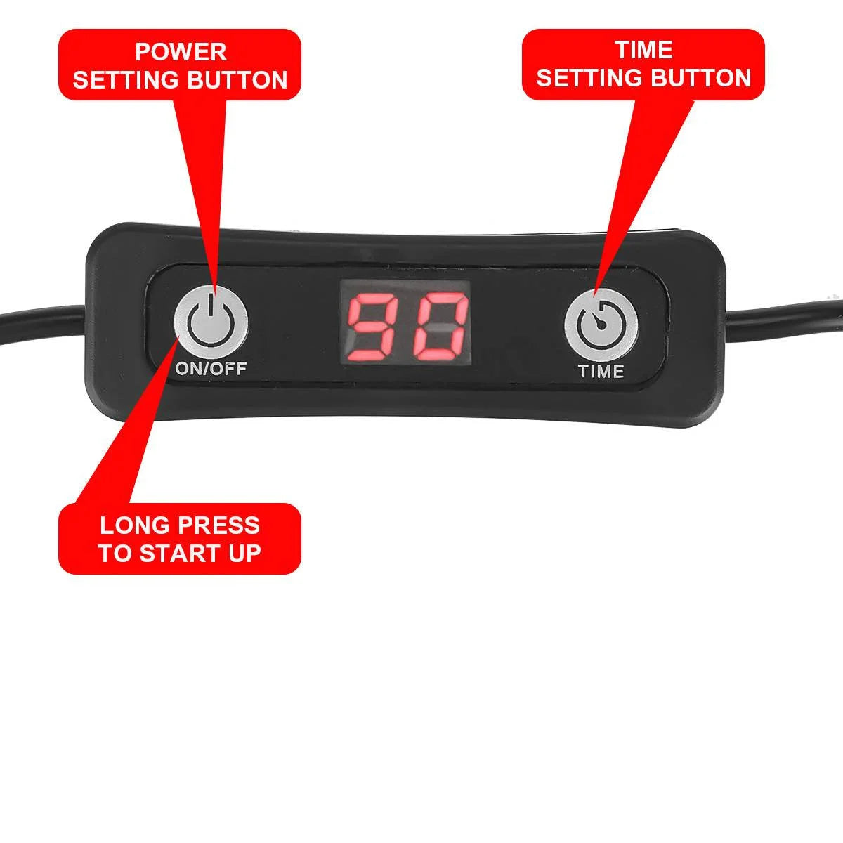 2 In 1 Infrared Red LED Light Therapy Waist Belt Wrap Pain Relief Body Slimming