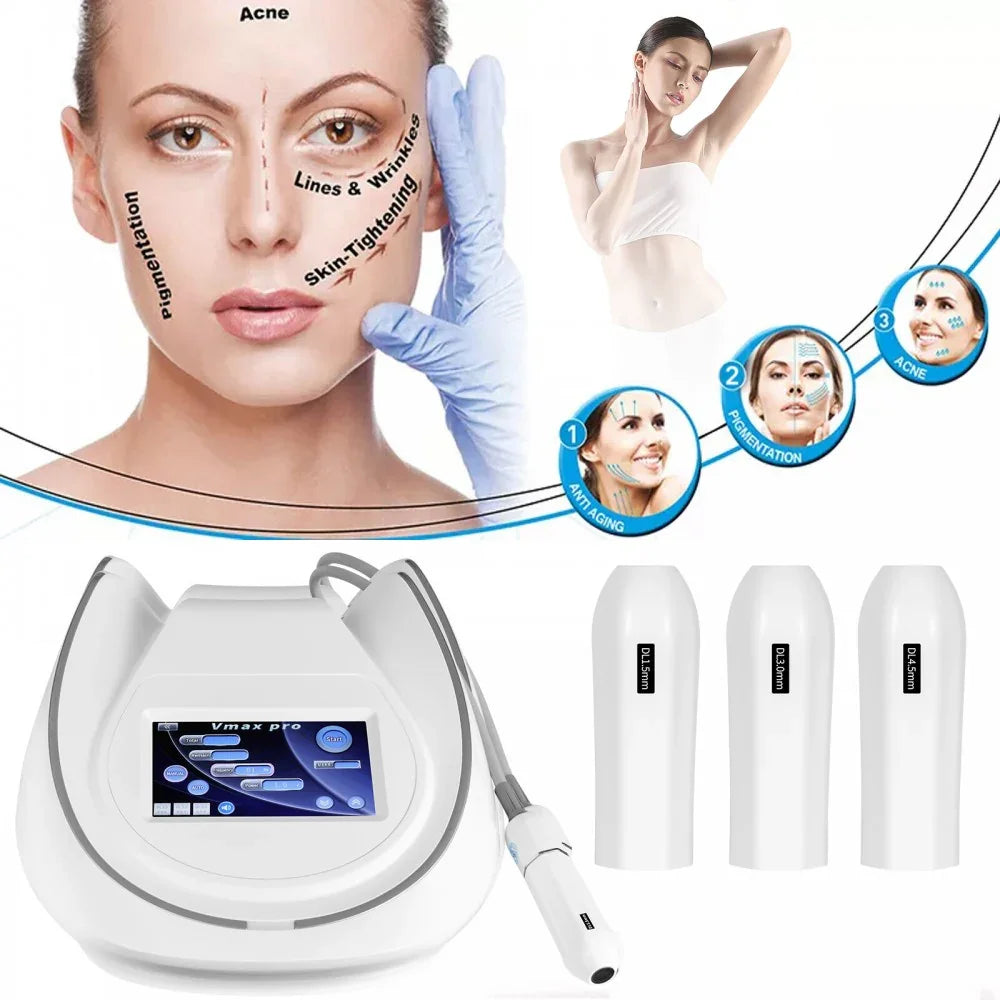 Vmax HIFU Skin Tightening Machine Wrinkle Removal Face Lifting Body Slimming Rejuvenation Main image