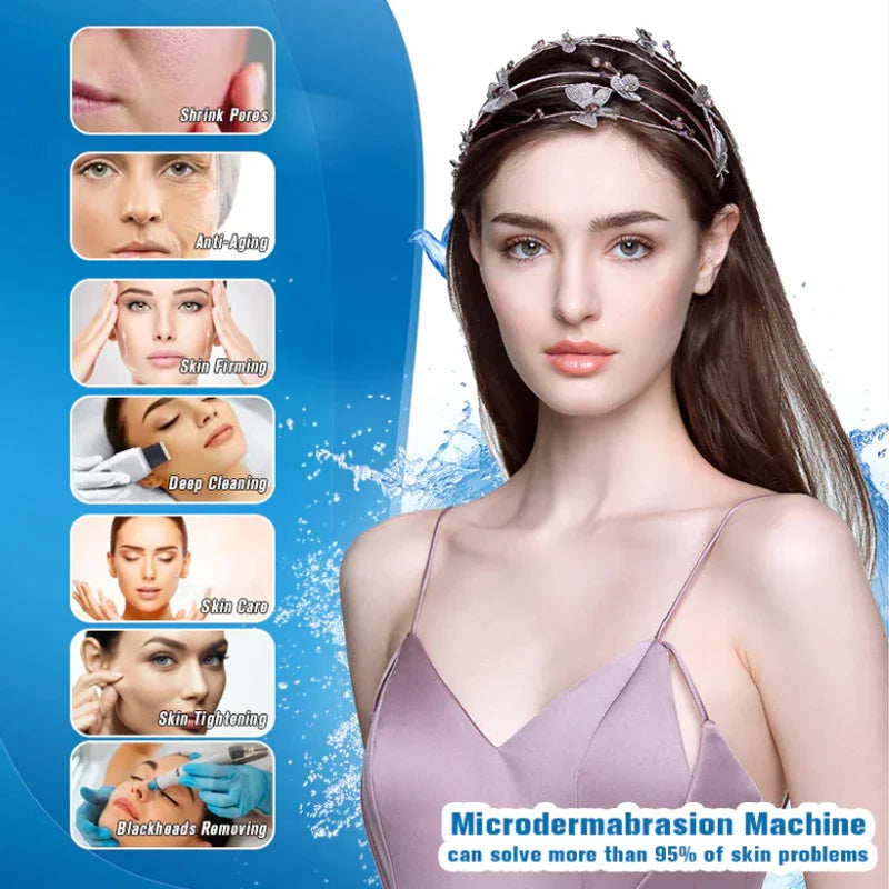 14 In 1 Facial Hydro Dermabrasion Diamond Aqua Peeling Oxygen Jet Spa Skin Rejuvenation Machine