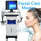 14 In 1 HydraFacial Machine RF Hydro Dermabrasion Oxygen Spray Diamond Peeling Skin Care SPA