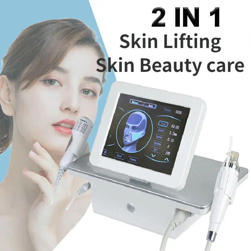 Microneedle RF Fractional Skin Lifting Stretch Marks Wrinkle Removal Machine With Cold Hammer Secondary image