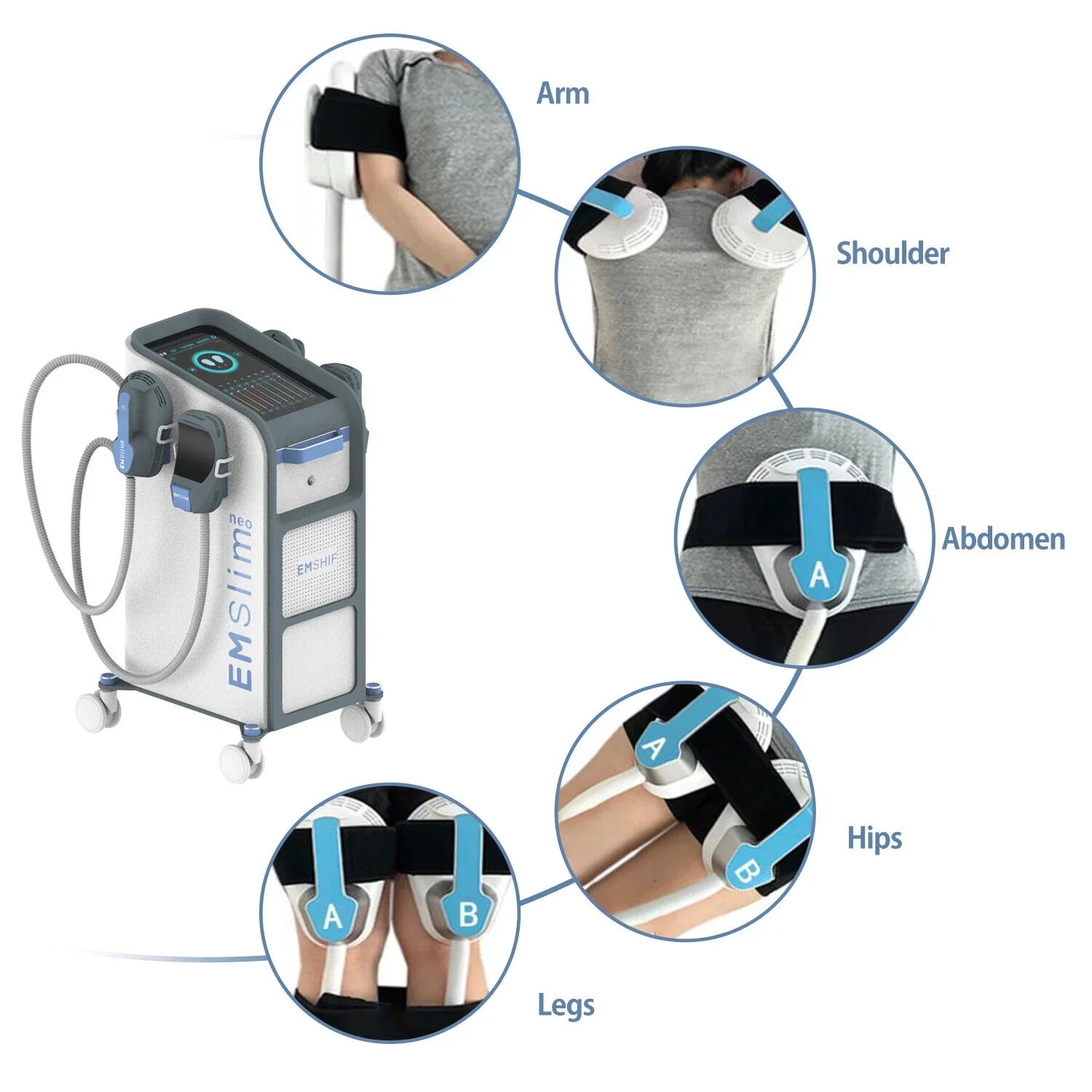 2/4 Handles RF Body Contouring Machine Build Muscle Burn Fat Non-Invasive Fat Loss