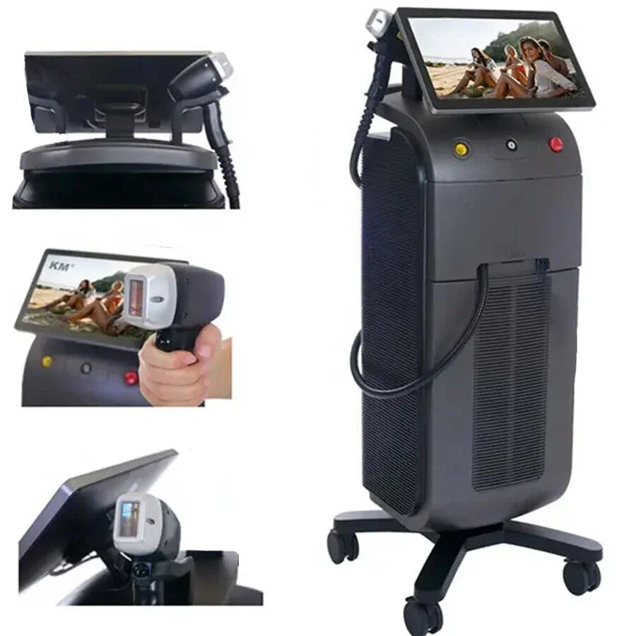 Ice Titanium Diode Laser Freezing Point Hair Removal Machine 755/808/1064nm Skin Rejuvenation Whitening