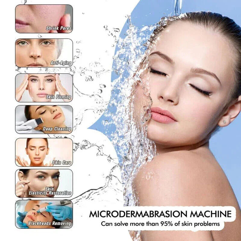 14 In 1 Facial Hydro Dermabrasion Diamond Aqua Peeling Oxygen Jet Spa Skin Rejuvenation Machine