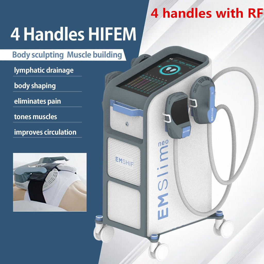 2/4 Handles RF Body Contouring Machine Build Muscle Burn Fat Non-Invasive Fat Loss