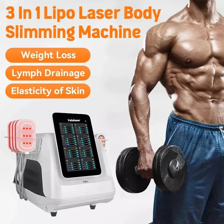 3 In 1 Body Sculpting RF+ EMS + Lipo Laser Red Light Weight Loss SKin Lifting Machine Main image