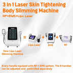 3 In 1 Body Sculpting RF+ EMS + Lipo Laser Red Light Weight Loss SKin Lifting Machine